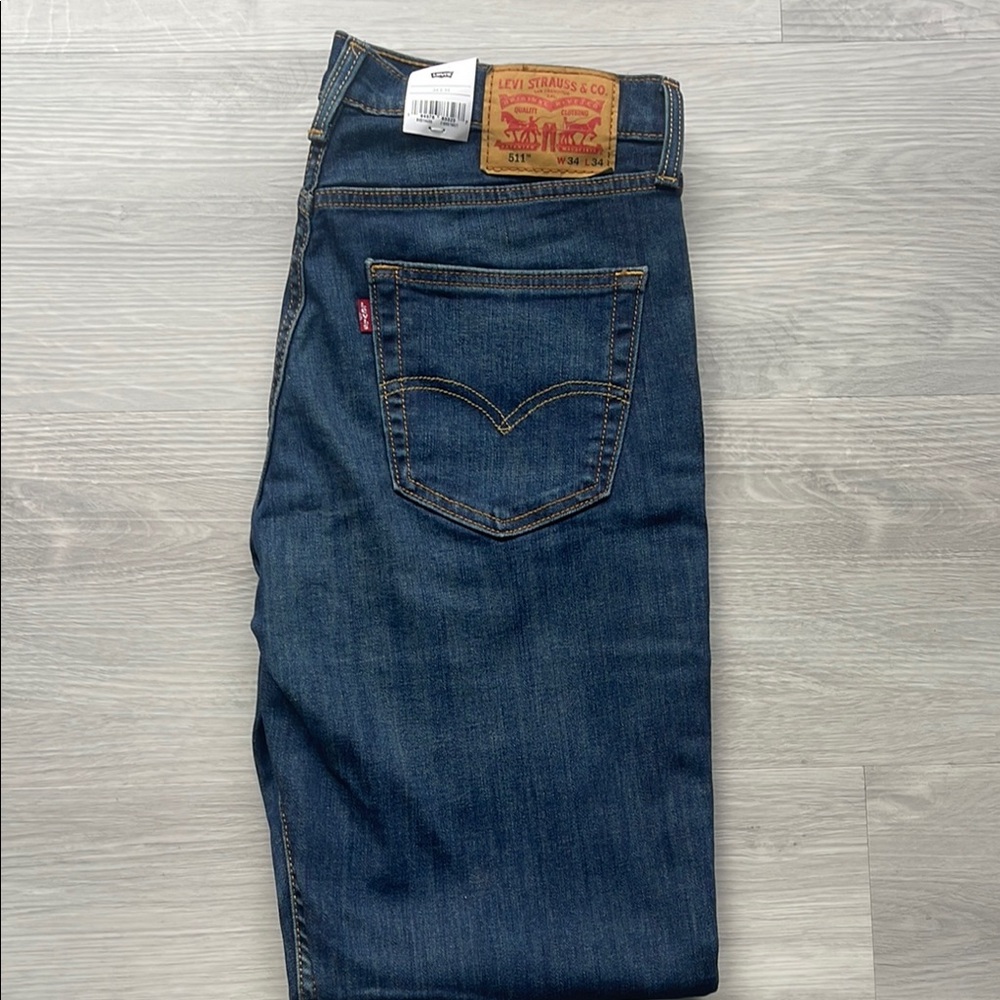 Levi's Blue Slim Jeans with Rich Indigo Wash